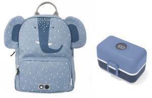 Zestaw Plecak Trixie + lunchbox Monbento Tresor
