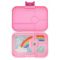 Duży lunchbox z 4 przegródkami - Yumbox Tapas Capri Pink Rainbow