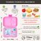 Lunchbox dla dzieci z 4 przegródkami - Yumbox Panino Fifi Pink Paris