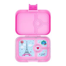Lunchbox dla dzieci z 4 przegródkami - Yumbox Panino Fifi Pink Paris