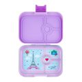 Yumbox Panino Lulu Purple lunchbox dla dzieci z 4 przegródkami - Paris