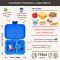 Lunchbox dla dzieci z 4 przegródkami - Yumbox Panino Surf Blue Polar Bear