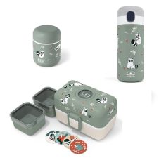 Zestaw Monbento Racoon - Lunchbox Tresor + butelka + termos