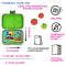 Yumbox Panino Matcha Green lunchbox dla dzieci z 4 przegródkami - Cars