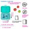 Yumbox Panino Tropical Aqua lunchbox dla dzieci z 4 przegródkami - Panther