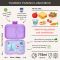 Yumbox Panino Lulu Purple lunchbox dla dzieci z 4 przegródkami - Cars (edycja limitowana)