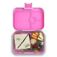 Lunchbox dla dzieci z 4 przegródkami - Yumbox Panino Fifi Pink - wkładka bez ilustracji (edycja limitowana)