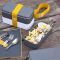 Zestaw - bento lunch box MONBENTO Original + sztućce 3w1 Opinel i serwetka-etui Opinel (edycja limitowana)