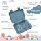 BEARFOOT bento lunchbox z 4/6 przegródkami dla dzieci 650 ml - miś astronauta (modułowy Yumbox)