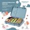 BEARFOOT bento lunchbox z 4/6 przegródkami dla dzieci 650 ml - miś astronauta (modułowy Yumbox)