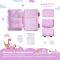 BEARFOOT bento lunchbox z 4/6 przegródkami dla dzieci 650 ml - lama (modułowy Yumbox)