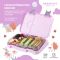 BEARFOOT bento lunchbox z 4/6 przegródkami dla dzieci 650 ml - lama (modułowy Yumbox)
