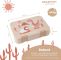 BEARFOOT bento lunchbox z 4/6 przegródkami dla dzieci 650 ml - Dino (modułowy Yumbox)