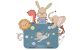 BEARFOOT bento lunchbox z 4/6 przegródkami dla dzieci 650 ml - Dino (modułowy Yumbox)