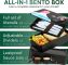 Umami - szczelny bento lunch box 1,2 l Fuji Mount + sztućce, przegródki i pojemniczki w zestawie