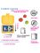 Lunchbox dla dzieci z 4 przegródkami - Yumbox Panino Yoyo Yellow Polar Bear