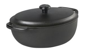 Skeppshult Brytfanna/gęsiarka żeliwna 4l z żeliwną pok.