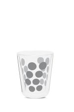 Zak!Designs Zestaw 2 szklanek 200 ml z łyżeczkami, srebrny