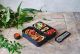 Bento Box MONBENTO Original 1 litr black onyx - dwupoziomowy, szczelny lunch box - czarny