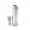 MONBENTO Steel metallic silver - srebrny termos, butelka termiczna z zaparzaczem do herbaty