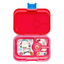 Yumbox Panino Aztec Red szczelny lunchbox z przegródkami