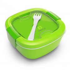 BENTGO SALAD bento box, lunchbox z widelcem - zielony