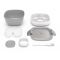 BENTGO SALAD bento box, lunchbox z widelcem - popielaty