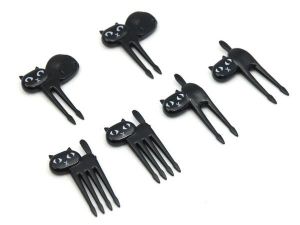 Zestaw do ozdabiania bento WIDELCZYKI KOTY NERO