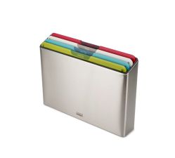 Joseph Joseph Zestaw 4 desek do krojenia Folio, srebrny