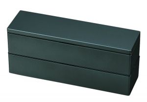 Japoński Bento Box Men Tochigi Slim Metallic Black