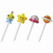 Ozdobne wykałaczki, pikery - zestaw KOSMICZNY