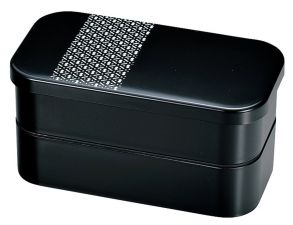 Japoński Bento Box HISAGO biało-czarny