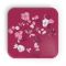 Monbento Lunchbox Bento Square FR, Graphic Magnolia