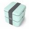 MONBENTO Square Collection Matcha - pastelowy zielony lunchbox