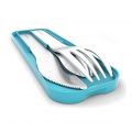 Sztućce stalowe MONBENTO Pocket - niebieskie