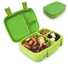 Szczelny, zielony lunchbox Bentgo Fresh z 3 przegródkami
