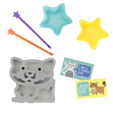 LUNCH PUNCH foremki do kanapek i tostów, wykrawacze - zestaw kot i gwiazdki