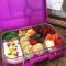 Yumbox Panino Malibu Purple szczelny lunchbox dla dzieci z 4 przegródkami