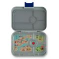 Duży lunchbox z 4 przegródkami - Yumbox Tapas Flat Iron Grey New York
