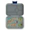 Duży, szczelny lunchbox z 4 przegródkami - Yumbox Tapas Flat Iron Grey New York
