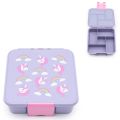 Duży lunchbox dla dzieci z 5 przegródkami - bento box - Unicorn (Jednorożec)