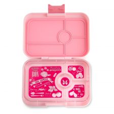 Duży, szczelny lunchbox z 4 przegródkami - Yumbox Tapas Amalfi Pink
