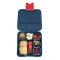 Duży lunchbox dla dzieci z 3 przegródkami - śniadaniówka - Kosmiczny