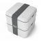 MONBENTO Square Collection Coton (jasno-szary) lunchbox