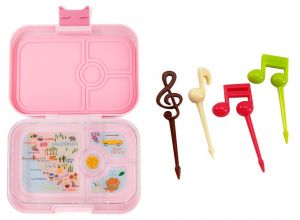 Zestaw dla niejadka: Yumbox + ozdobne wykałaczki muzyczne