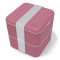 MONBENTO Square blush - bento lunch box 1,7 L (Made in France)