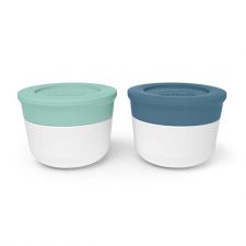 MONBENTO TEMPLE S Matcha + Denim - zestaw 2 pojemniczków na sosy (edycja limitowana)