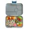 Duży, szczelny lunchbox z 4 przegródkami - Yumbox Tapas Flat Iron Grey New York